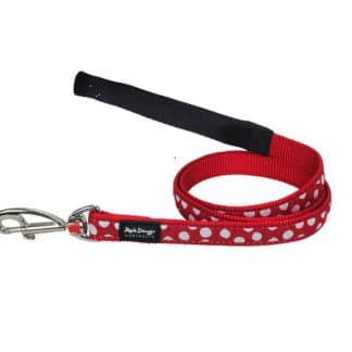 Red Dingo White Spots on Red Dog Leads-0