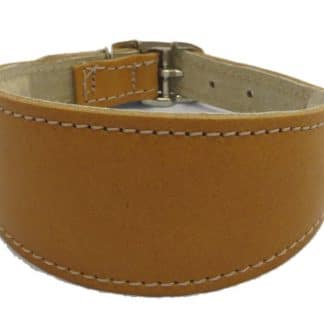 BBD Leather Hound Buckle Collar - Tan-0
