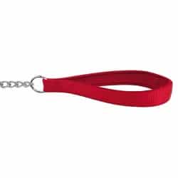 Ancol Padded Nylon & Chain Lead Red