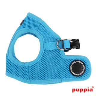Puppia Soft Vest Jacket Harness - Aqua-0
