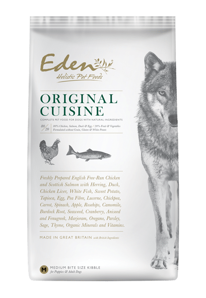 Image shows a bag of Eden 80/20 Original Cuisine