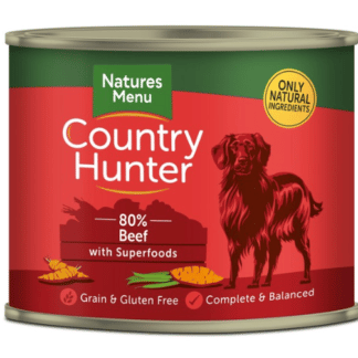 Natures Menu Country Hunter Dog Grass Fed Beef 600g