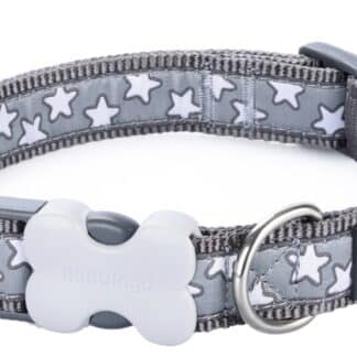 Red Dingo Grey Star Collar