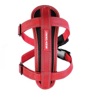 Ezy-Dog Chest Plate Car Harness (Red)